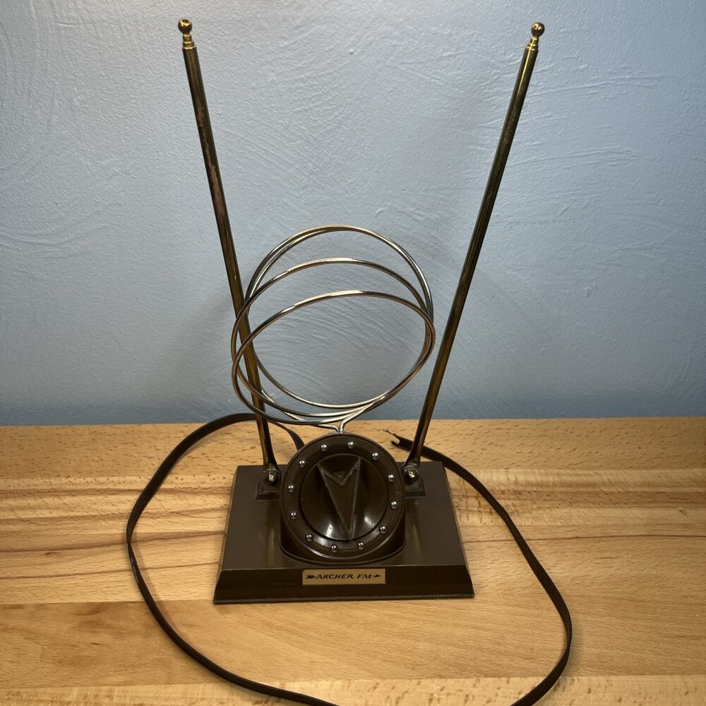 Vtg Archer Antenna Rabbit Ears Radio Shack FM Antique Broadcast Retro 1970s